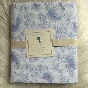 NWT Pottery Barn Kids LARA  Paisley Duvet Cover Twin